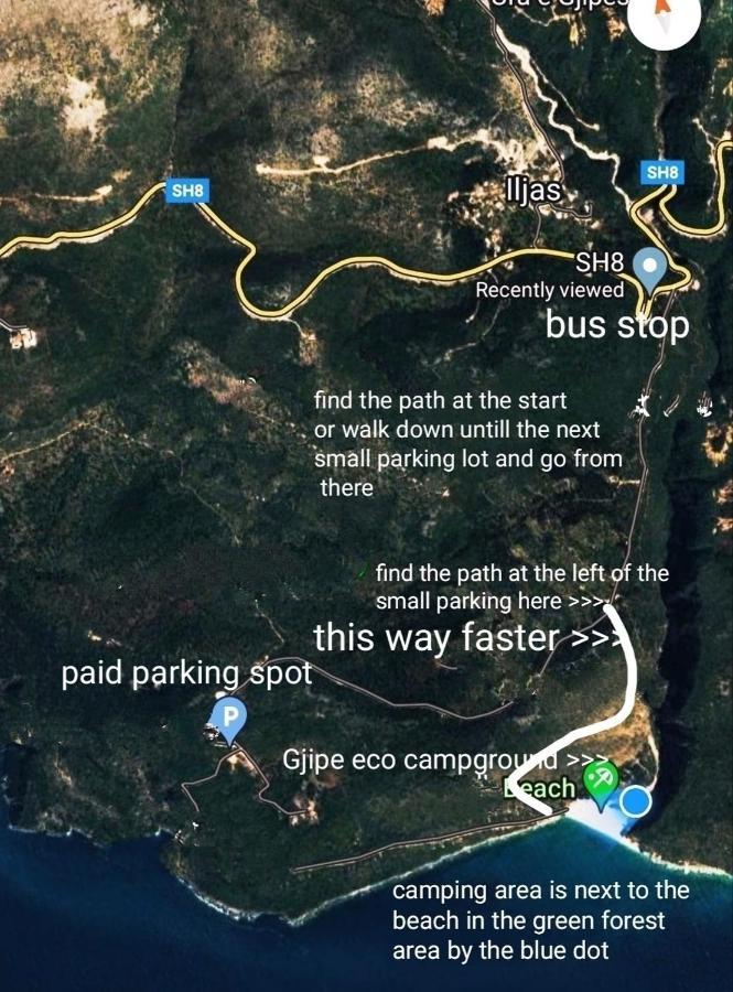 Gjipe Eco Campground Vuno Dış mekan fotoğraf